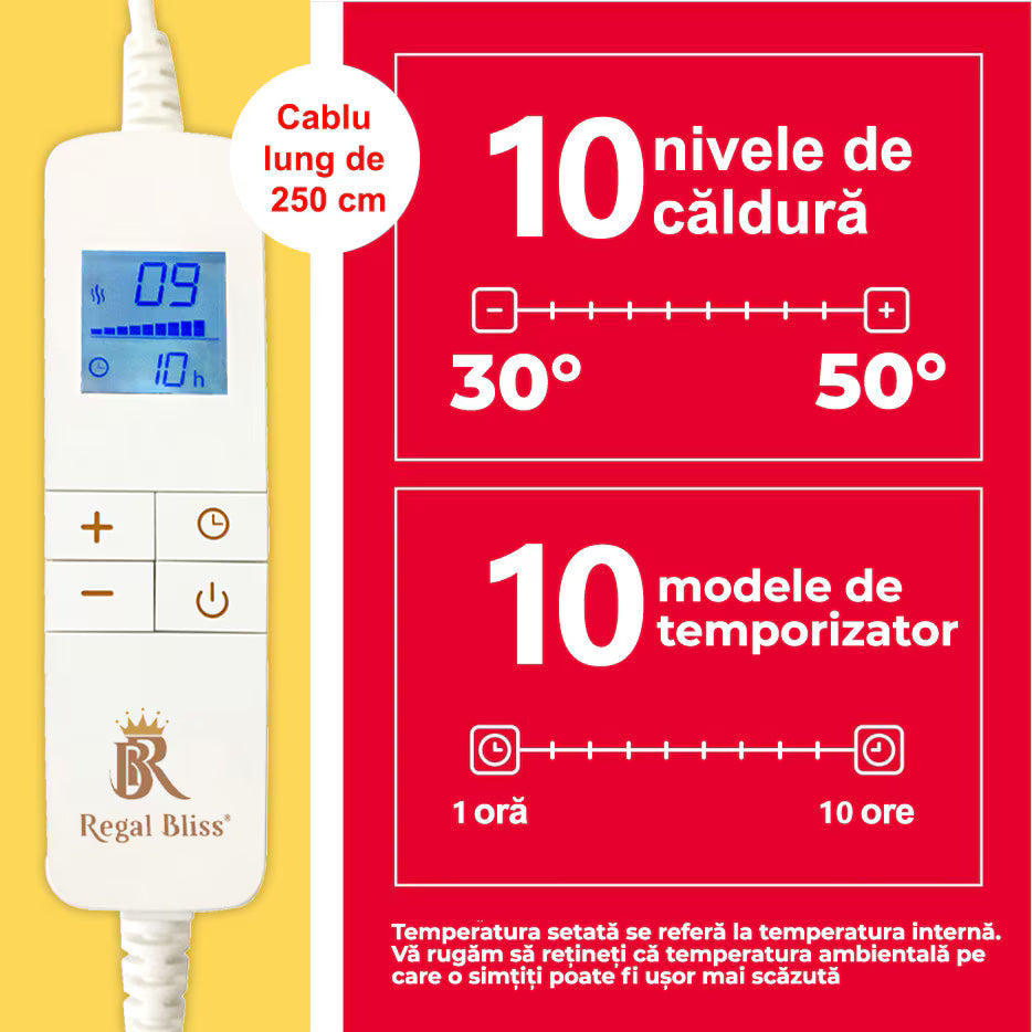 Patura cu incalzire electrica Regal Bliss