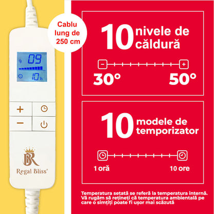 Patura cu incalzire electrica Regal Bliss