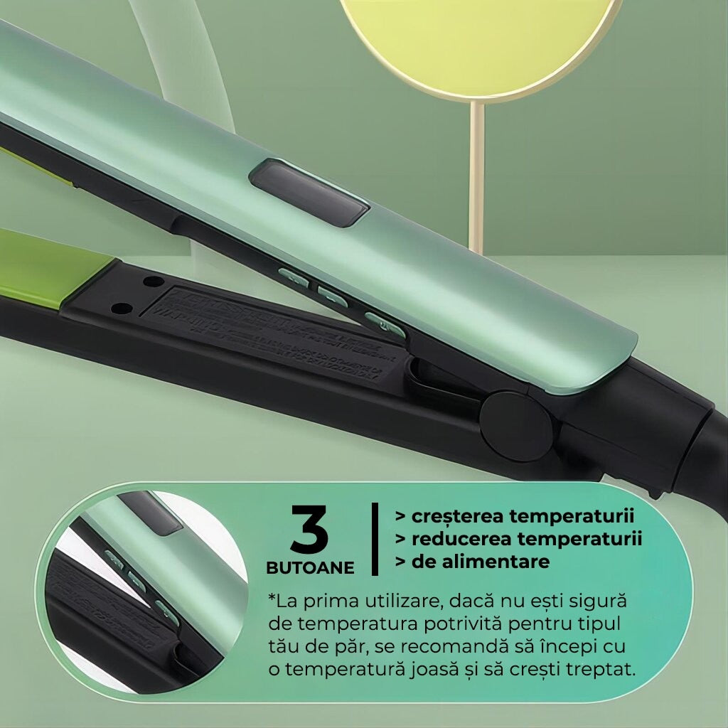 Placa de indreptat parul cu incalzire rapida 0744343586936